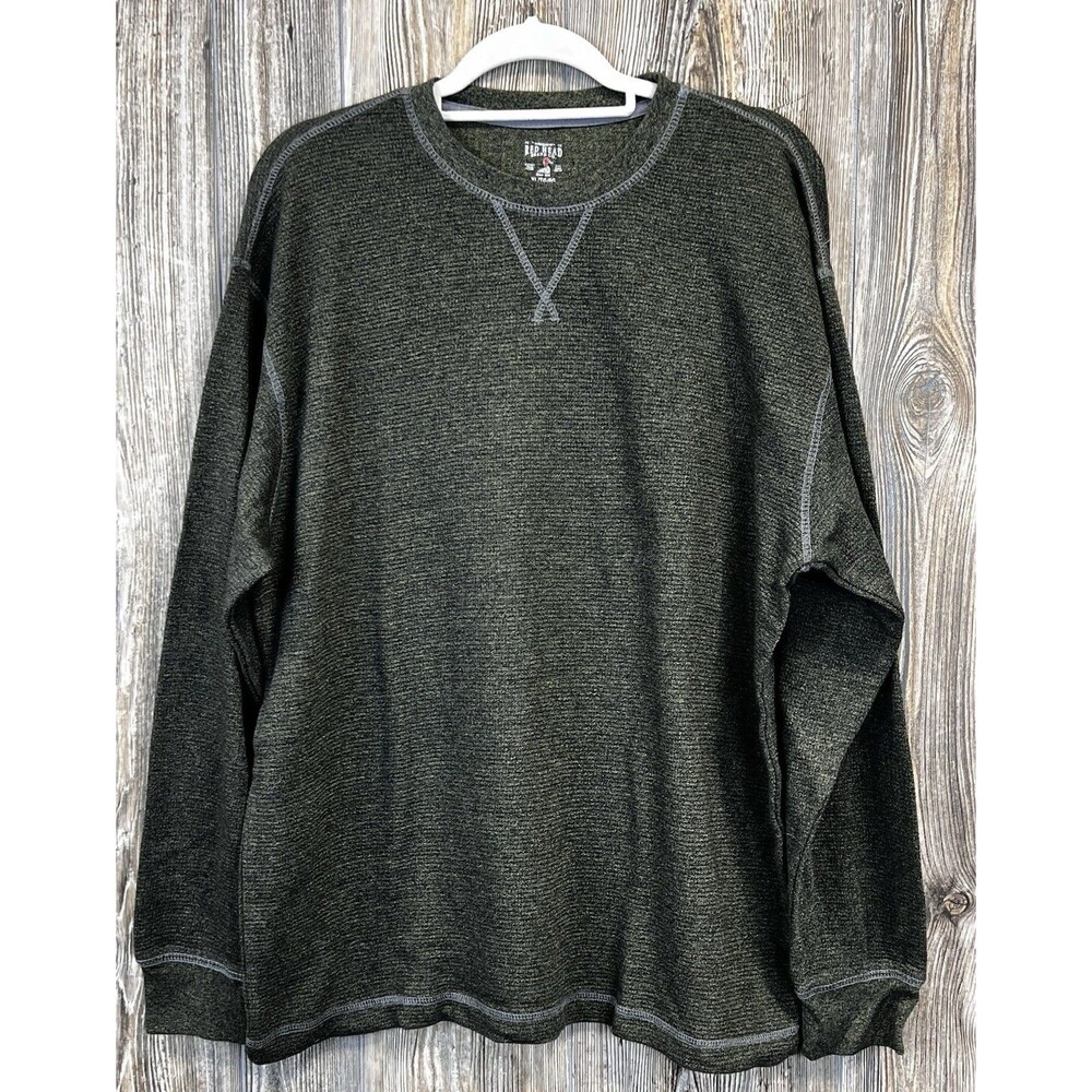 Red‎ Head Brand Co. Green Henley Pullover Thermal Shirt Size XL Style #AAFL1613